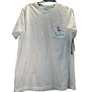 Chubbies "Aquatic Libations Club" White Short Sleeve Graphic Tee men sz M